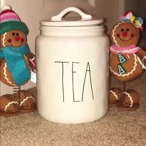 Rae Dunn Tea Canister M STAMPED